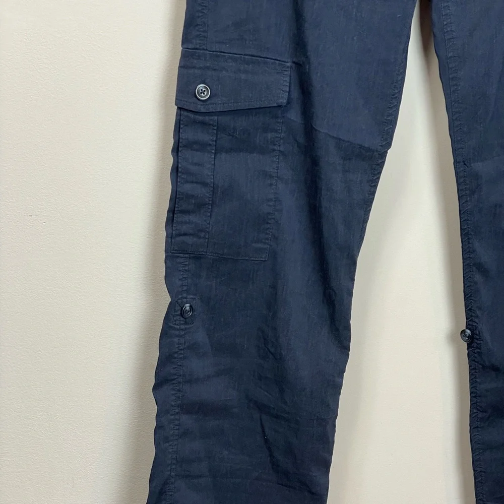 Banana Republic Linen Cargo Pants sz 4